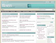 Tablet Screenshot of illness-cover.com